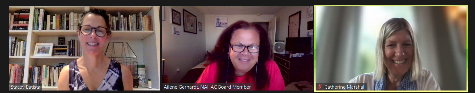 Zoom Meeting With Stacey Batista, Ailene Gerhardt and Catherine Marshall